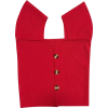 Square collar single-breasted knit vest - 半袖シャツ・ブラウス - $25.99  ~ ¥2,925