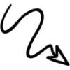 Squiggle Arrow Drawing - イラスト - 