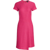 St. John Poppy Textured Asymmetric Knit - Dresses - 