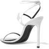 St,LaurentAmber glossed-leather sandals  - Sandals - 