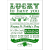 St. Patrick’s Day Free Subway Art - Textos - 