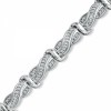 Sterling Silver Princess-cut Diamond Twisted Fashion Bracelet (1cttw) - 手链 - $199.00  ~ ¥1,333.37