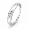 Sterling Silver Round Diamond Fashion Ring (0.03 CTTW) - Rings - $29.99 