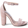 Steve Madden Pink Velvet Sandal - Sandals - 