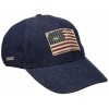 Steve Madden Women's Denim Baseball Cap W Faded American Flag - Flats - $24.00 