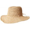 Steve Madden Women's Natural Crochet Packable Cowboy Hat With Ties - scarpe di baletto - $38.00  ~ 32.64€