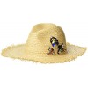 Steve Madden Womens Natural Straw Raffia Fedora With Multi Bug Trims - Flats - $34.00  ~ £25.84