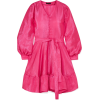 Stine Goya Satin Pink Dress - Obleke - 