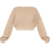 Stone cropped knit - Pullovers - 
