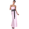 Strapless Lace Empire Waist Full Length Wedding Party Gown Bridal Dress - Dresses - $98.99  ~ £75.23