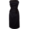 Strapless Satin Sheath Dress Formal Prom Bridesmaid Holiday Party Cocktail Gown Black - sukienki - $57.99  ~ 49.81€