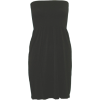 Strapless Seamless Black Smocking Tube Dress - Dresses - $9.99 