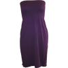 Strapless Seamless Purple Smocking Tube Dress - Dresses - $8.99 