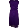 Strapless Stretch Mesh Knee-Length Gown With Florettes Purple - Vestidos - $56.99  ~ 48.95€