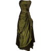 Strapless Taffeta Beaded Prom Dress Formal Gown Junior Plus Size Ivory - Dresses - $108.99  ~ £82.83