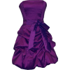 Strapless Taffeta Bubble Dress with Pull-Ups Formal Gown Prom Dress Purple - Vestidos - $66.99  ~ 57.54€