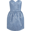 Strapless Mini Dress - Haljine - 