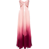 Strapless Pink Ombre Maxi - Kleider - 