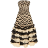 Strapless Pointelle Raffia Crochet Gown - Anderes - 