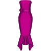 Strapless Purple Dress - sukienki - 