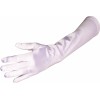 Stretch Satin Dress Gloves Forearm Length - Gloves - $9.99  ~ £7.59