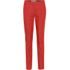 Stretch-wool straight-leg pants - Spodnie Capri - 