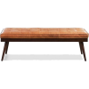 Strick & Bolton Angelle Leather Bench - Meble - 