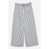 Striped Cropped Wide Leg Trousers - Pantalones Capri - 