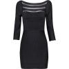 Striped Mesh Bandage Dress - Kleider - $120.00  ~ 103.07€