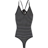 Striped Backless Knit Bodysuit - Enterizos - $19.99  ~ 17.17€
