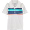 Striped Jersey Polo - Shirts - 