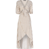 Striped Linen Dress - AMARO - ワンピース・ドレス - 