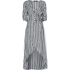Striped Linen Dress - AMARO - sukienki - 
