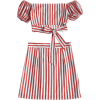 Striped Off Shoulder Skirt Set - Majice - dolge - $17.99  ~ 15.45€