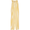 Striped Paper Bag Waist Pant - Capri & Cropped - 