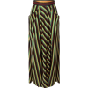 Striped Satin Maxi Skirt - Otros - 