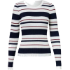 Striped Turtleneck Long Sleeve Top Sweat - 套头衫 - $35.99  ~ ¥241.15
