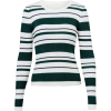 Striped Turtleneck Long Sleeve Top Sweat - プルオーバー - $35.99  ~ ¥4,051