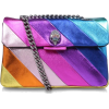 Striped clutch - Borse con fibbia - 