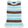 Striped knit ruffle - Tanks - 
