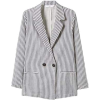 Striped linen blazer - ジャケット - 