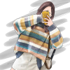 Striped sweet knit sweater - プルオーバー - $32.99  ~ ¥3,713
