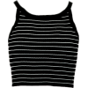 Stripe narrow shoulder wool vest - ベスト - $19.99  ~ ¥2,250