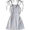 Stripes Mini Slip Dress - Skirts - 