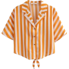 Stripe suit collar with short sleeves - Рубашки - короткие - $25.99  ~ 22.32€