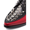 Studded Leather Derby Shoes - Klapki - 