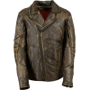 Stylish Mens Brown Biker Retro Distressed Leather Jacket - アウター - 221.00€  ~ ¥28,960