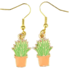Succulent Earrings  - Earrings - $7.11 