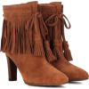 Suede Ankle Booties - Čizme - 