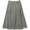 Suede style stretch flare skirt - Skirts - 